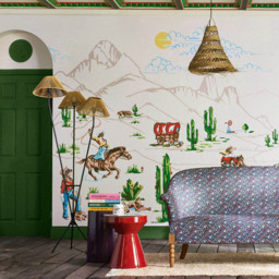 Cath Kidston Cowgirls Multicolour Mural - thumbnail 1
