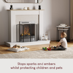 Fire Vida Stanton 4 Panel Fire Guard - thumbnail 2