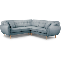 Opry Faro 4 Seater Button Back Denim Left Hand Corner Sofa - thumbnail 2