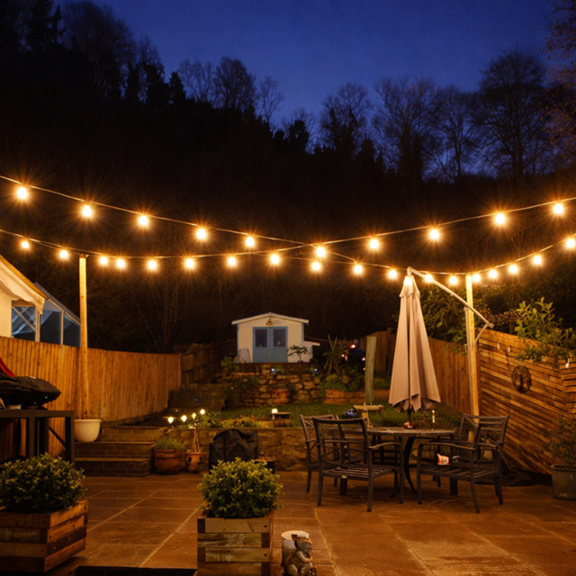Lighting Legends Super Warm White Plug-in Connectable Festoon Outdoor LED String Light 52m - image 1