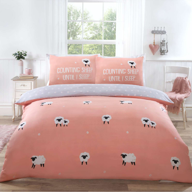 Rapport Home Counting Sheep King Size Blush Duvet Set - image 1