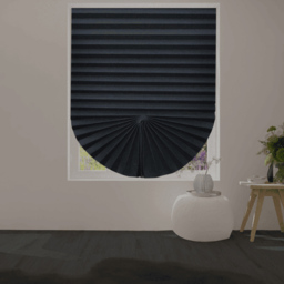 Caecus Self Adhesive Pleated Blind Black 90 x 150cm 6 Pack - thumbnail 3