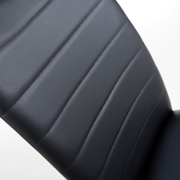 Carlisle Set of 4 Black Leather Effect Dining Chair - thumbnail 4