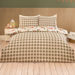Gingerbread Town Duvet Set Natural Double - thumbnail 2