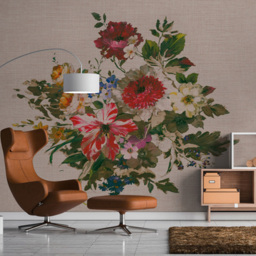 A.S Creation Flower Paint Digital Wall Mural - thumbnail 1