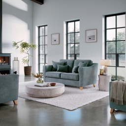 Marlon City Denim 2 Seater Small Sofa - thumbnail 3