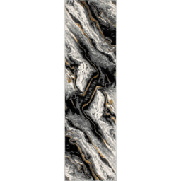 Sunset Mono Marble Runner Black - thumbnail 1