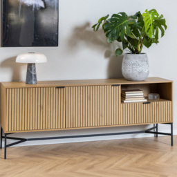 Florence Jaipur 2 Door Single Drawer Single Shelf Wild Oak Sideboard