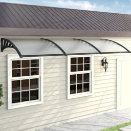 Living and Home Window Door Awning Canopy with Brackets 270cm
