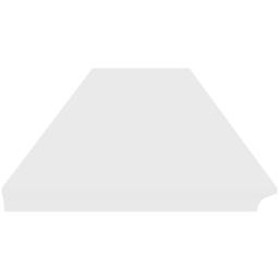 Homebase 120cm White Bevelled Floating Shelf - thumbnail 4