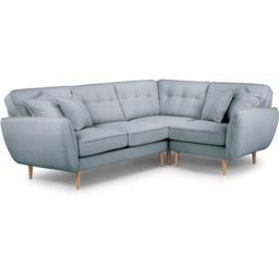 Opry Faro 4 Seater Button Back Denim Corner Sofa - thumbnail 2