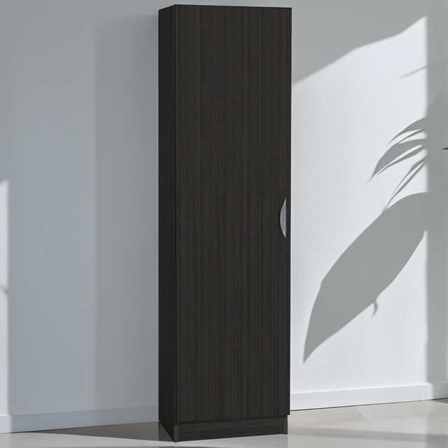 R White Cabinets Black Single Door Tall Cupboard - image 1