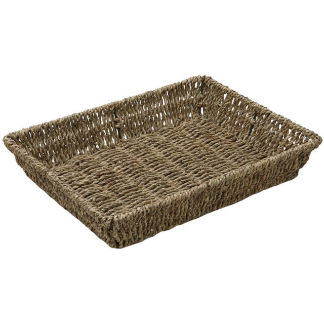 JVL Seagrass Rectangular Storage Tray - image 1