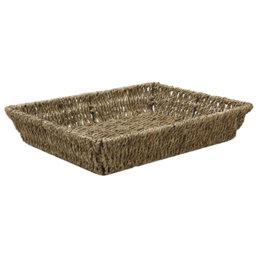 JVL Seagrass Rectangular Storage Tray - thumbnail 3