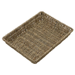 JVL Seagrass Rectangular Storage Tray - thumbnail 4