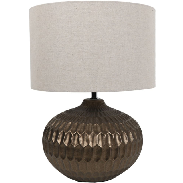 Levi Antique Bronze Table Lamp - image 1