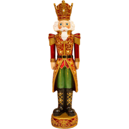 The Christmas Centre Red and Gold LED Light Nutcracker King 5.5ft