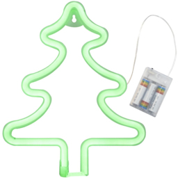 The Christmas Workshop Neon LED Christmas Tree Hanging Light Green