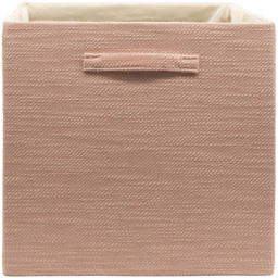 Homebase Textured Pink Cube Storage Insert 4 Pack - thumbnail 3