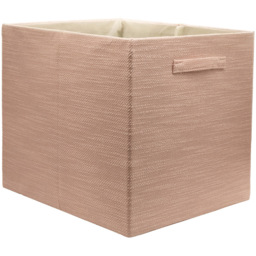 Homebase Textured Pink Cube Storage Insert 4 Pack - thumbnail 4