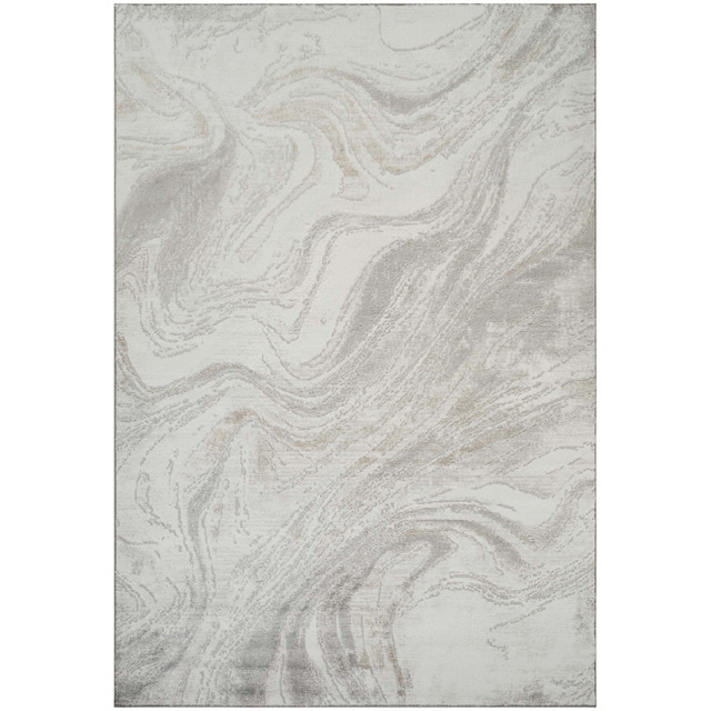 Desire Rugs Perla Grey Modern Abstract Action Resin Design Rug 60 x 220cm - image 1