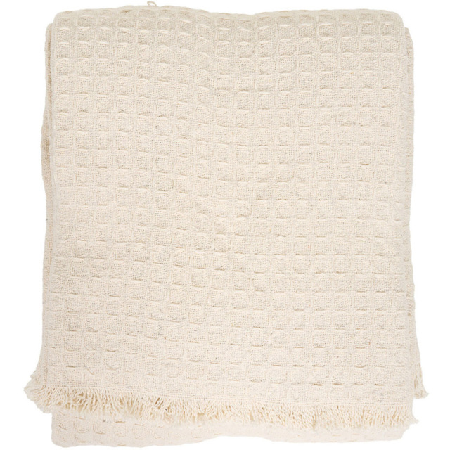 Waffle Cotton Throw Natural - image 1