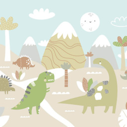 Origin Murals Dinosaur Land Multicolour Wall Mural - thumbnail 2