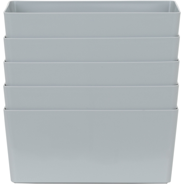 Wham Grey Rectangular Studio Basket 4.02 5 Pack - image 1