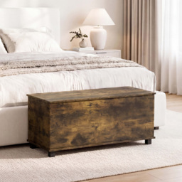 Vida Designs Leon Rustic Brown Ottoman Storage Box - thumbnail 3