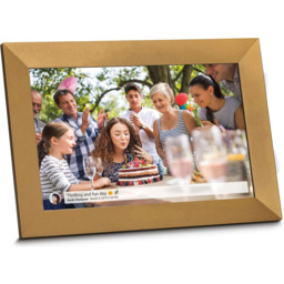 Grouptronics Gallery10 Gold WiFi Digital Photo Frame