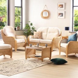 Desser Furniture Centurion 3 Seater Cotton Cream Sofa Suite