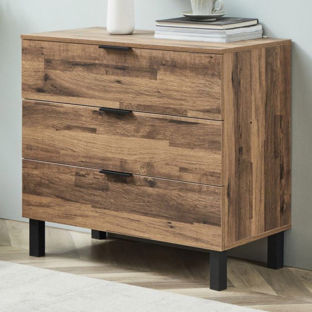 Hampshire 3 Drawer Oak Chest of Drawer - image 1