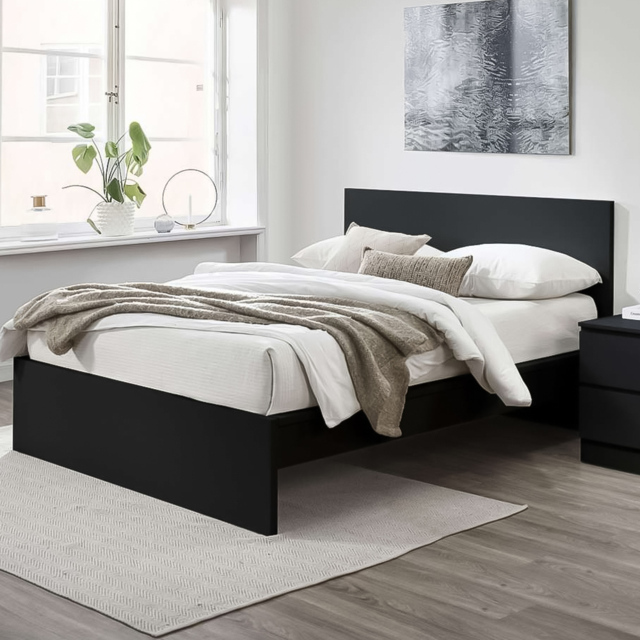 Oslo Black King Size Bed Frame - image 1