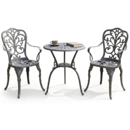 Centurion Supports Bangui 2 Seater Garden Bistro Set Grey - thumbnail 2