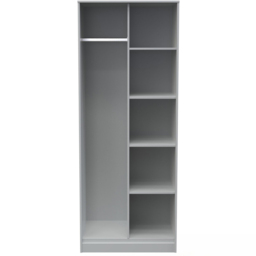Crowndale Cube Dusk Grey Open Wardrobe Ready Assembled - thumbnail 3