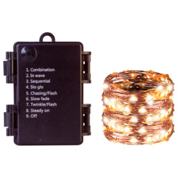 St Helens Battery Copper Wire Lights 10m - thumbnail 2