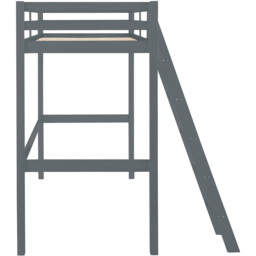 Loft24 Alpi2 Grey Single High Sleeper Bed - thumbnail 4