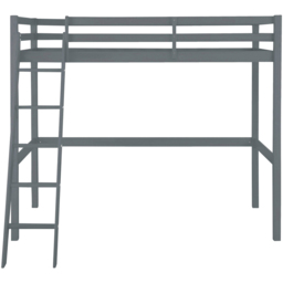 Loft24 Alpi2 Grey Single High Sleeper Bed - thumbnail 2