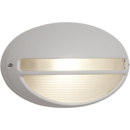 Lighting Collection IP44 Harbourline White Outdoor Wall Light - thumbnail 3