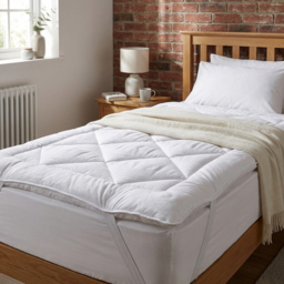 Divante Deep Fill Mattress Topper - White / Single - thumbnail 2
