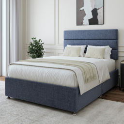 Bedmaster Small Double Midnight Linen 4 Drawer Divan Base
