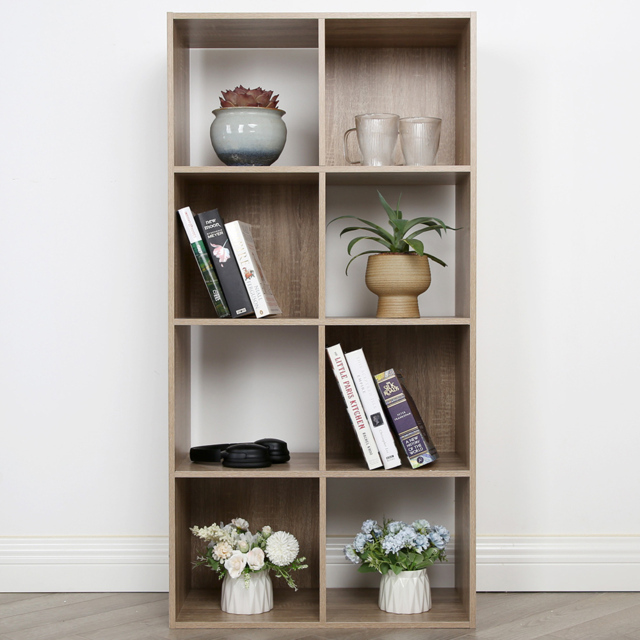 Jane 8 Shelf Oak Cube Storage Unit - image 1