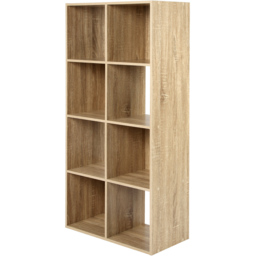 Jane 8 Shelf Oak Cube Storage Unit - thumbnail 3