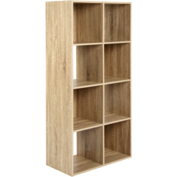 Jane 8 Shelf Oak Cube Storage Unit - thumbnail 4