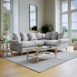 Clara Faro 16 Grey 3 Seater Left Hand Corner Agmamito Sofa - thumbnail 3