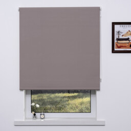 Mocha Plain Blackout Blind 60 x 165cm - thumbnail 1