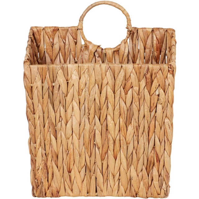 Neutral Water Hyacinth Handle Basket 34cm - image 1