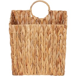 Neutral Water Hyacinth Handle Basket 34cm - thumbnail 1