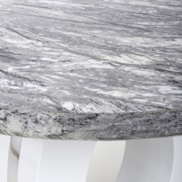 Neptune 4 Seater Round Dining Table Marble Effect - thumbnail 4