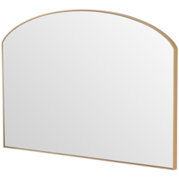 Yearn Modesty Gold Curved Mirror 49 x 71cm